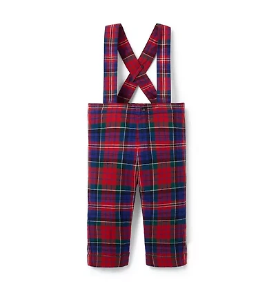 Baby Tartan Suspender Pant