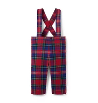 Baby Tartan Suspender Pant