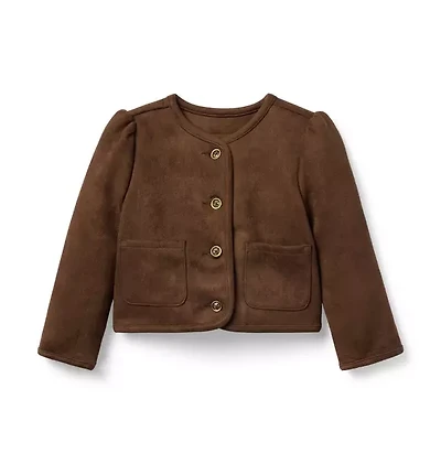 The Sueded Puff Sleeve Jacket