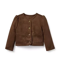 The Sueded Puff Sleeve Jacket