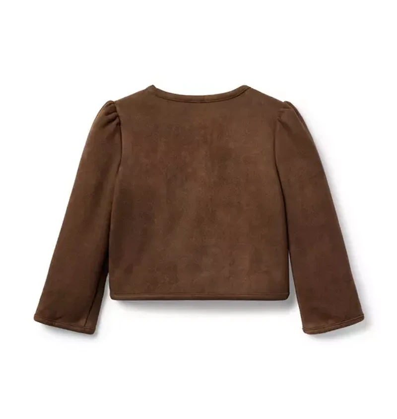 The Sueded Puff Sleeve Jacket