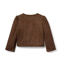 The Sueded Puff Sleeve Jacket