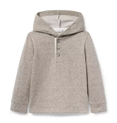 Herringbone Hooded Sweatshirt