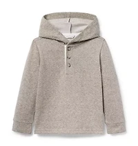 Herringbone Hooded Sweatshirt