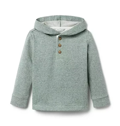 Herringbone Hooded Sweatshirt