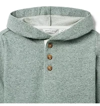 Herringbone Hooded Sweatshirt