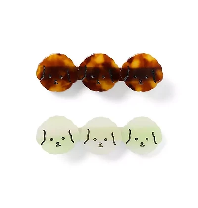 Dog Friends Barrette Set