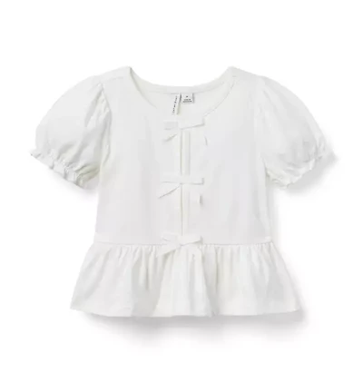 Bow Peplum Top