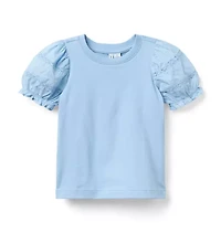 Lace Puff Sleeve Top