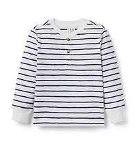 Striped Henley Tee