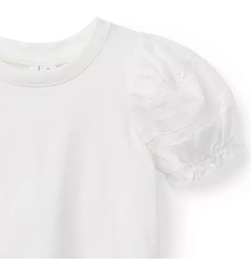 Lace Puff Sleeve Top