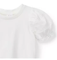 Lace Puff Sleeve Top