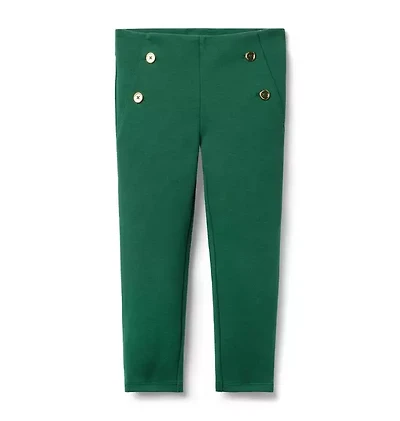 Button Ponte Pant