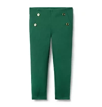 Button Ponte Pant