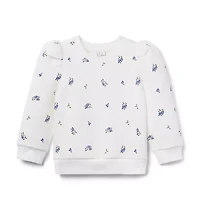 Floral Quilted Sweatshirt