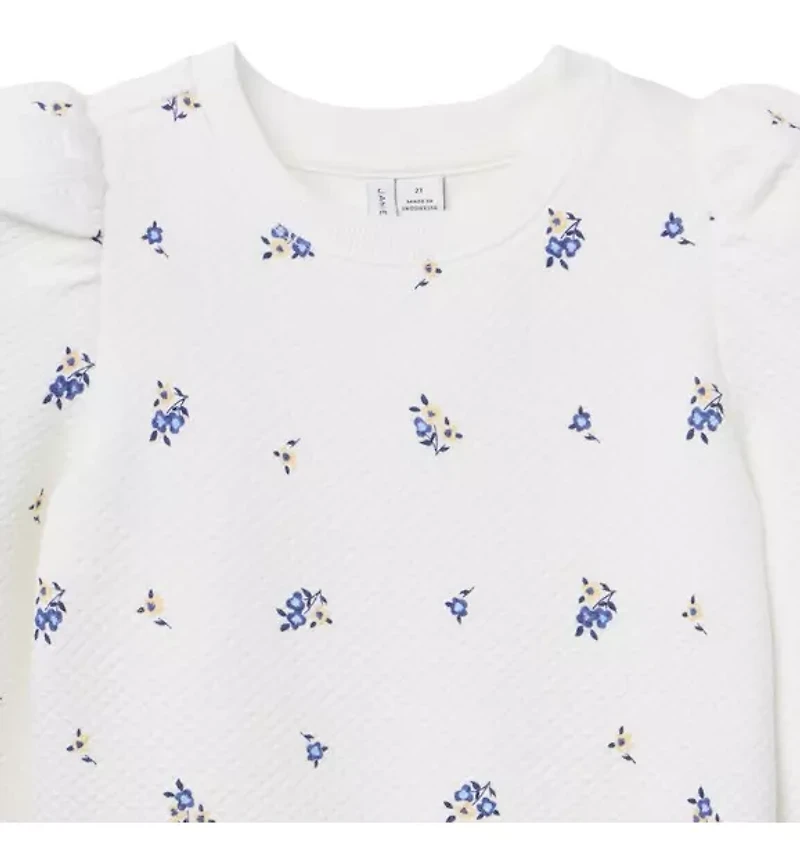 Floral Quilted Sweatshirt