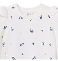 Floral Quilted Sweatshirt