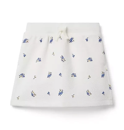 Quilted Floral Skirt