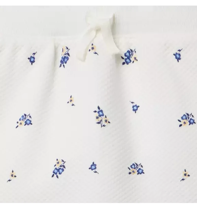 Quilted Floral Skirt