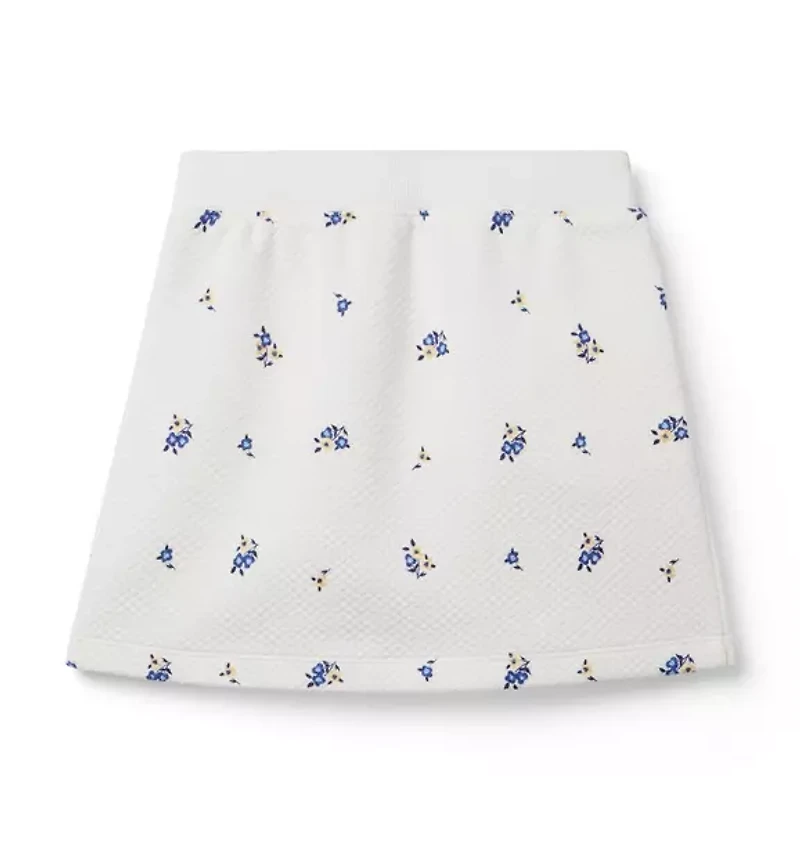 Quilted Floral Skirt