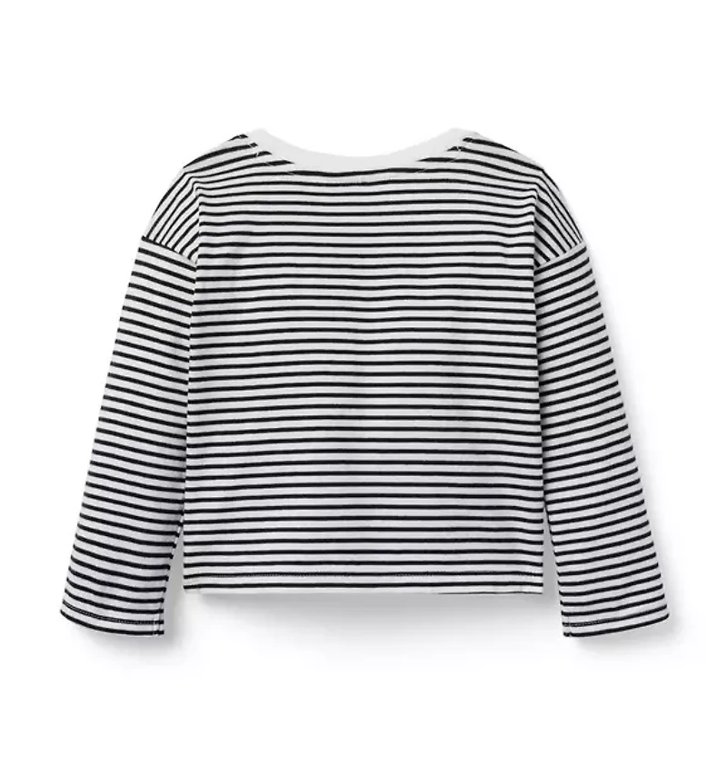 Striped Bow Top
