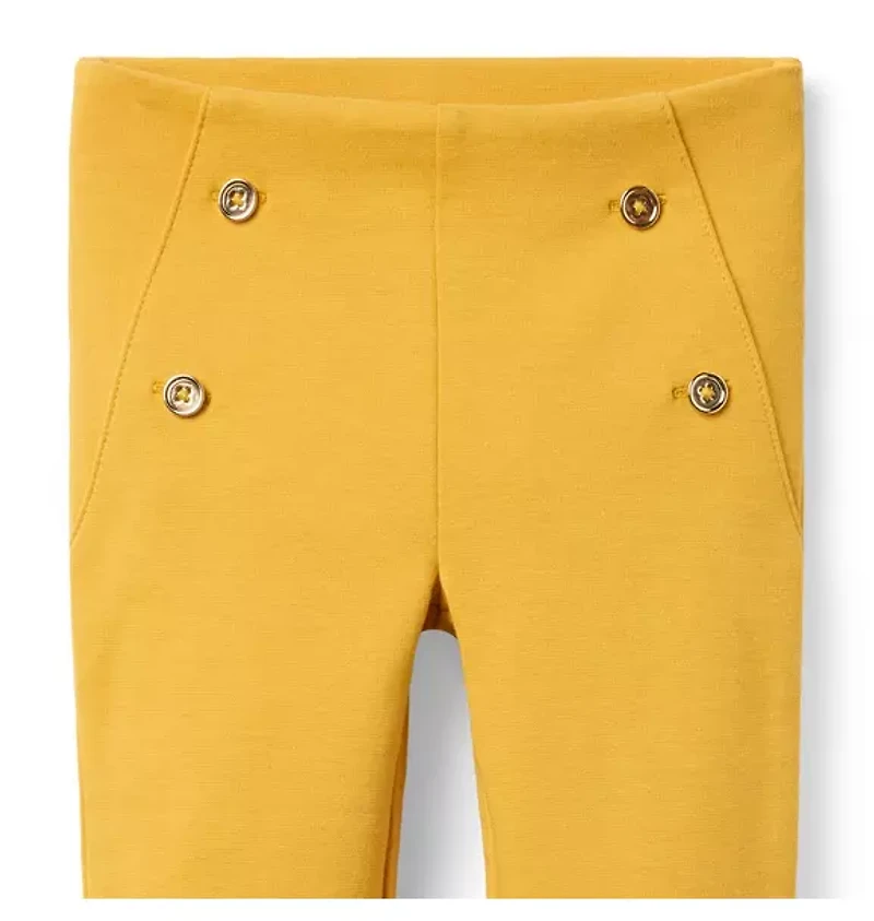 Button Ponte Pant