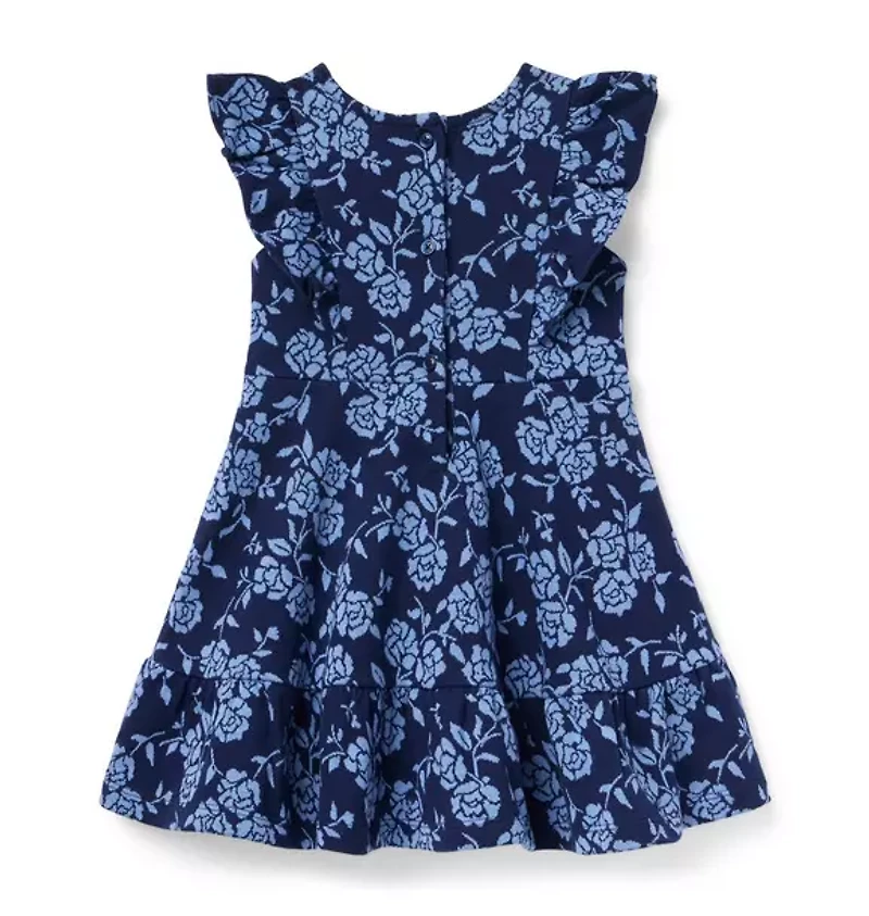 Floral Jacquard Dress