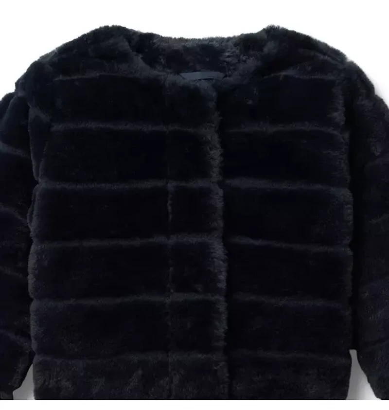 Channel Faux Fur Jacket