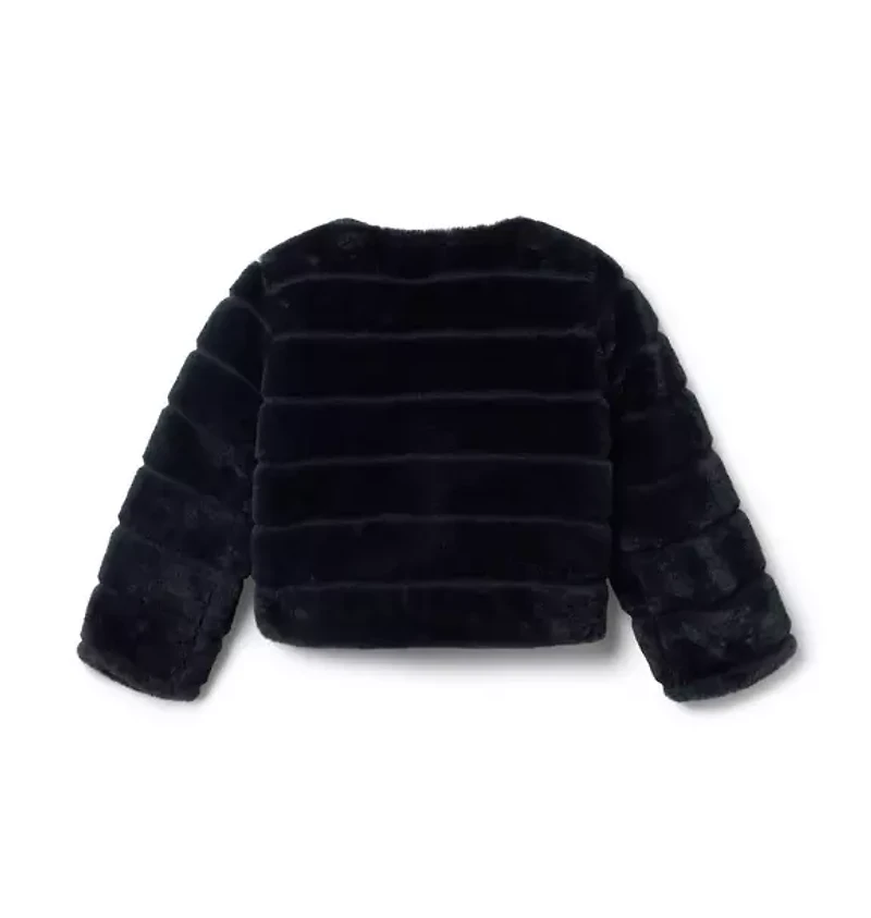Channel Faux Fur Jacket