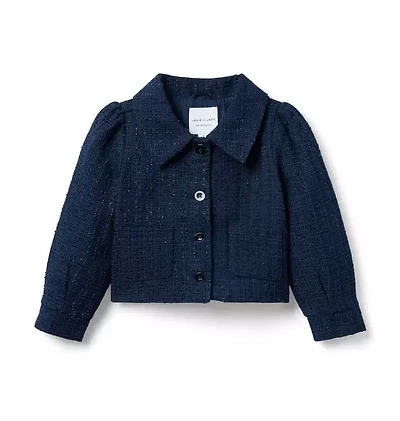 The Tweed Puff Sleeve Jacket