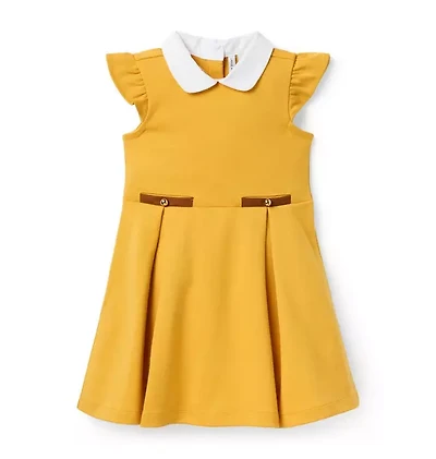 Flutter Sleeve Ponte Dress