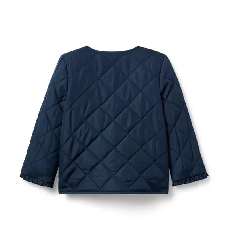 The Quilted Ruffle Cuff Jacket