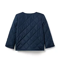 The Quilted Ruffle Cuff Jacket