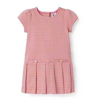 The Houndstooth Pleated Dress