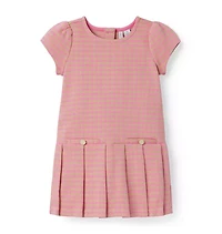 The Houndstooth Pleated Dress