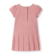 The Houndstooth Pleated Dress