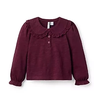 Lace Collared Top