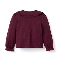 Lace Collared Top