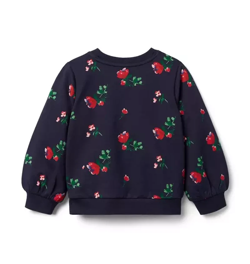 Floral French Terry Sweatshirt