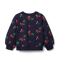 Floral French Terry Sweatshirt