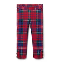 Tartan Button Cuff Pant