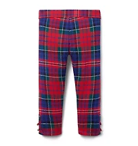 Tartan Button Cuff Pant