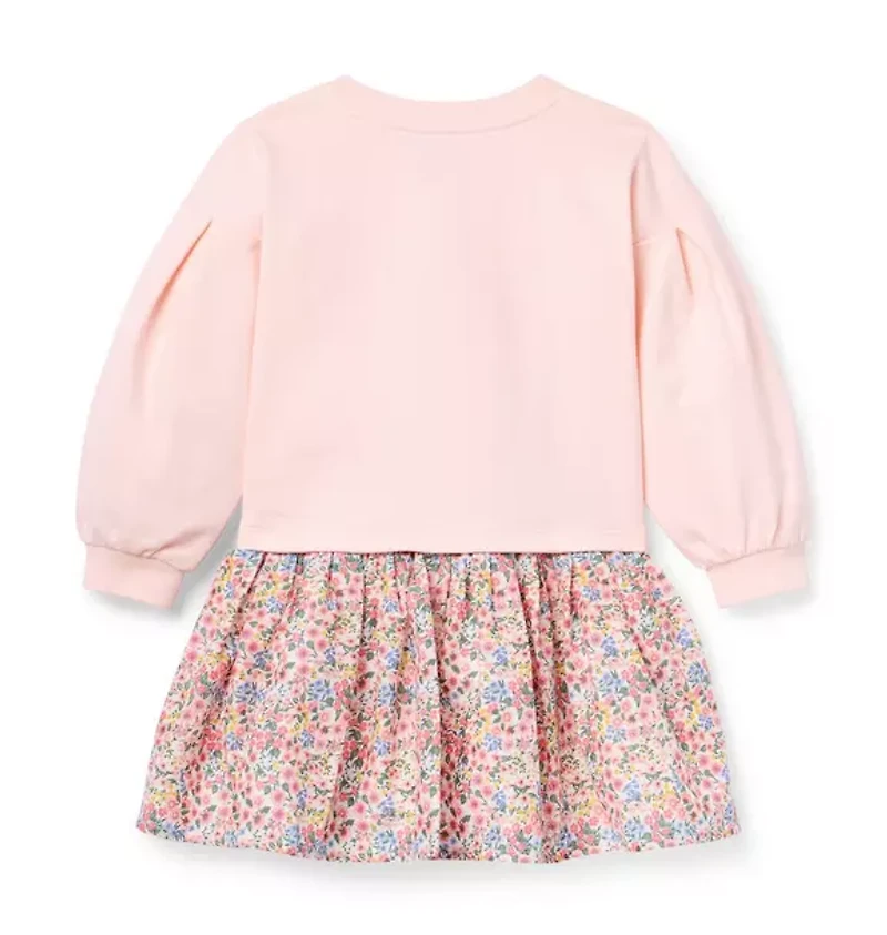 Ditsy Floral Sweatshirt Dress