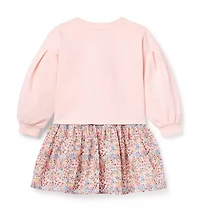 Ditsy Floral Sweatshirt Dress