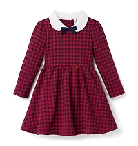 Gingham Jacquard Dress