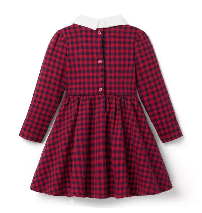 Gingham Jacquard Dress