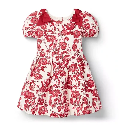 The Floral Quilted Bow Dress