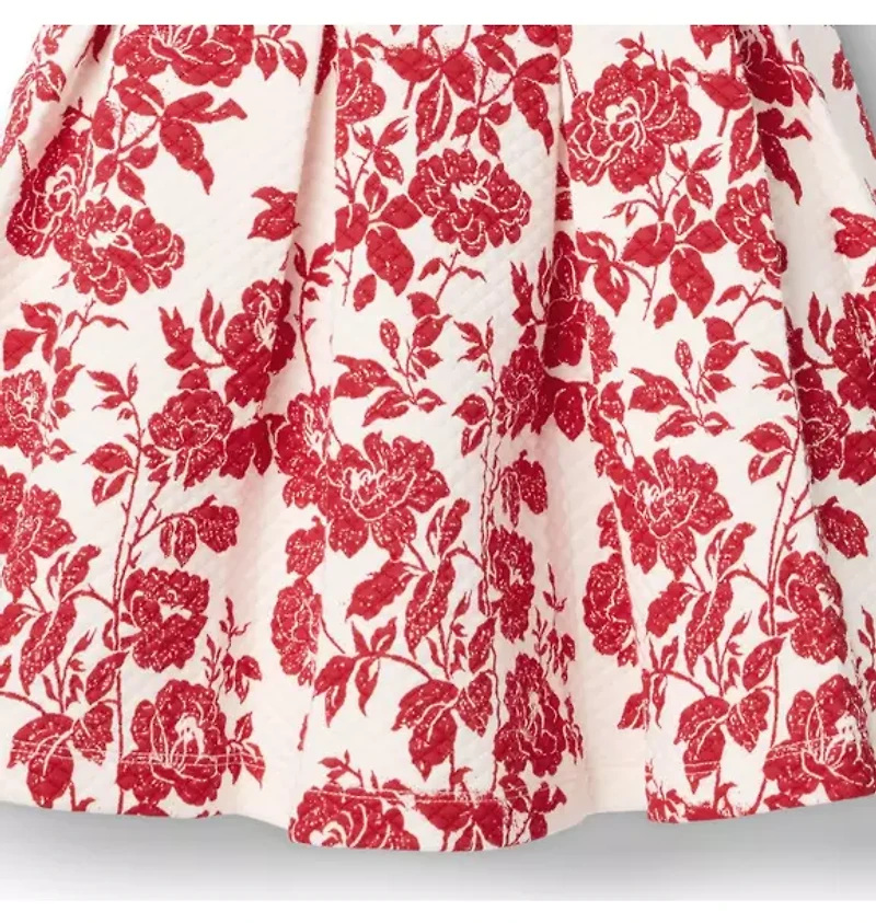 The Floral Quilted Bow Dress