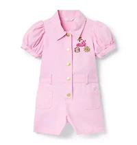 Milk Bar x Janie and Jack Puff Sleeve Romper