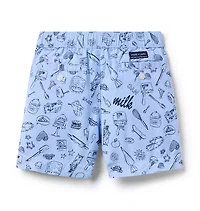 Milk Bar x Janie and Jack Oxford Pull-On Short